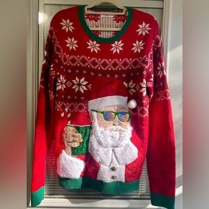 Holiday Time, Ugly Christmas Sweater, Men’s size M (38-40)